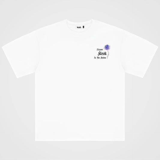 "CRYSTAL BLOOM" TEE - WHITE