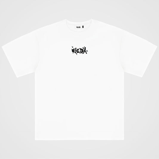 "BLACK DISCIPLINE" TEE - WHITE