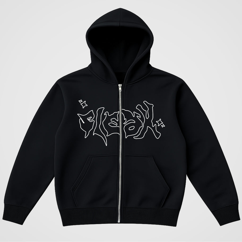 "MIDNIGHT UNIT" VESTE ZIPPÉE - BLACK