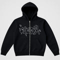 "MIDNIGHT UNIT" VESTE ZIPPÉE - BLACK