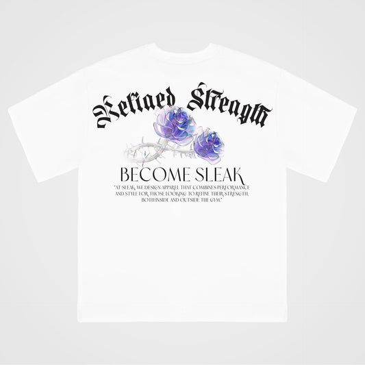 "CRYSTAL BLOOM" TEE - WHITE