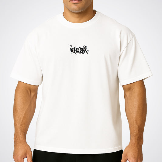 "BLACK DISCIPLINE" TEE - WHITE