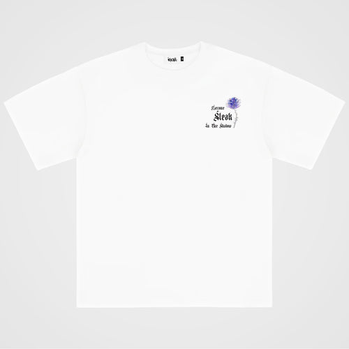 "CRYSTAL BLOOM" TEE - WHITE