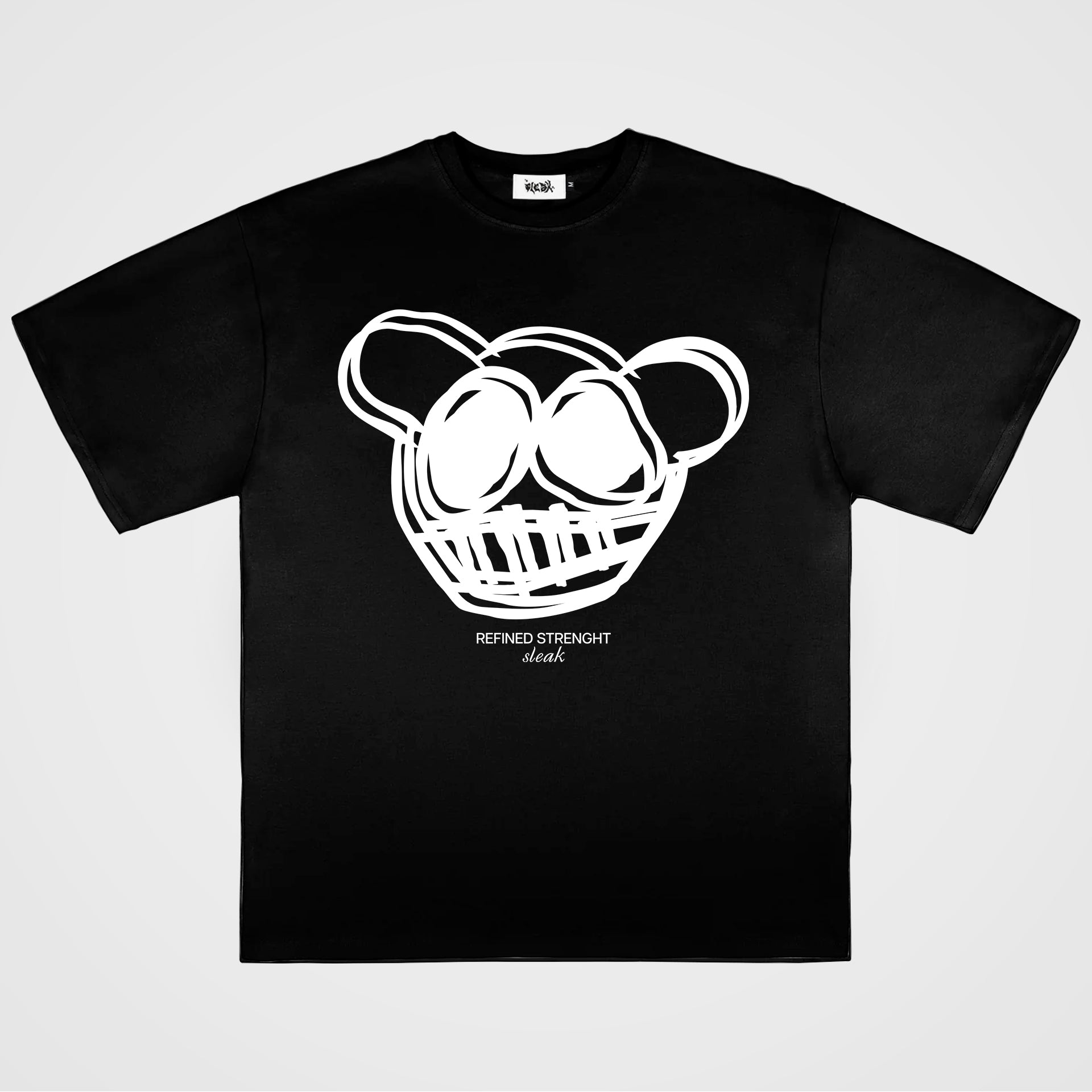 "RAW FACE" TEE - BLACK
