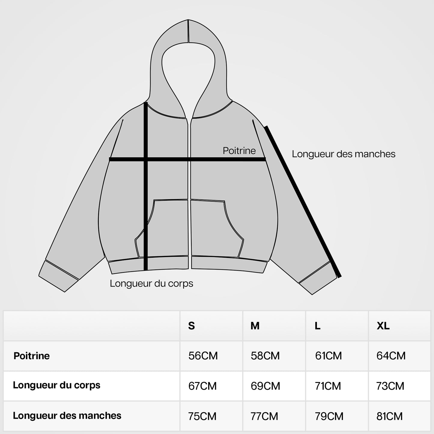 "MIDNIGHT UNIT" VESTE ZIPPÉE - BLACK