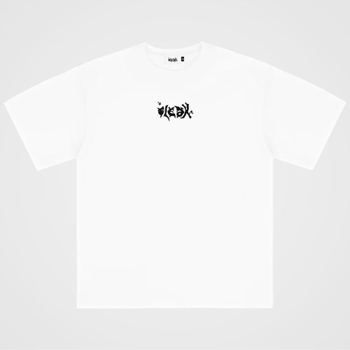 "BLACK DISCIPLINE" TEE - WHITE